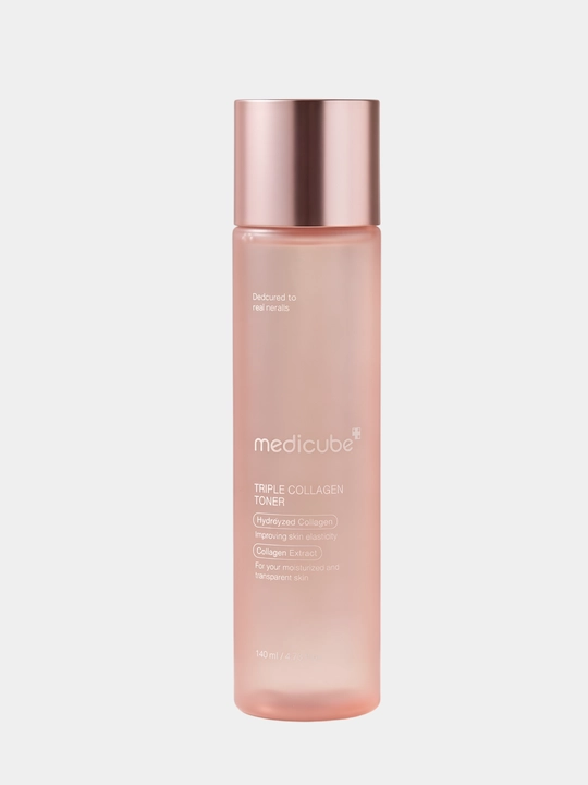 Антивозрастной тонер для лица Medicube Triple Collagen Toner, 140 мл