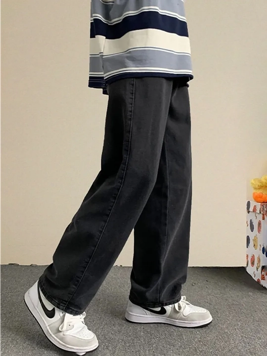 Keng to‘g‘ri jinsilar Y2K baggy jinsi, oversize uslub