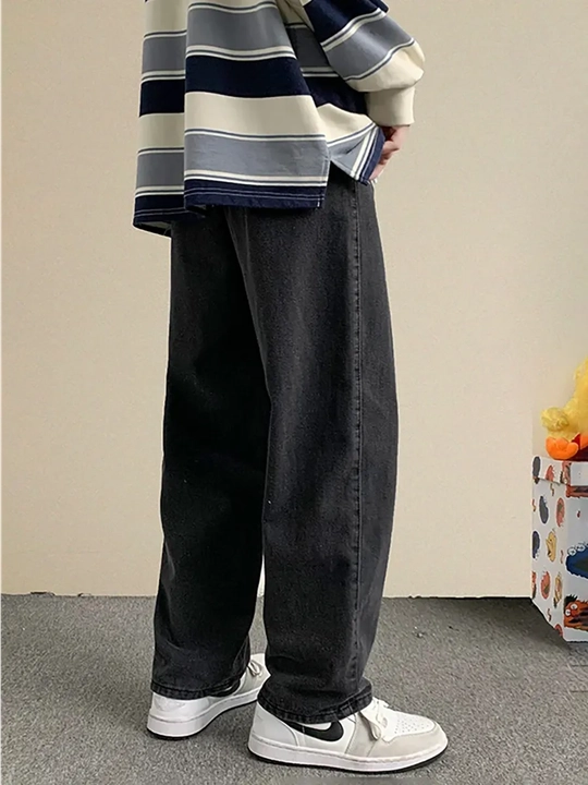 Keng to‘g‘ri jinsilar Y2K baggy jinsi, oversize uslub