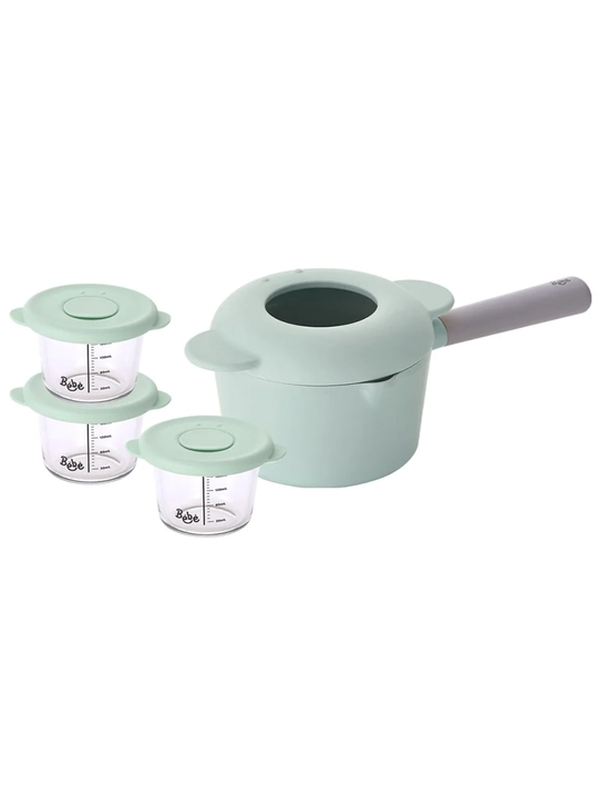 Набор для детского питания Neoflam BeBe, ковшик 1,4 л + 3 контейнера + детские ложки
