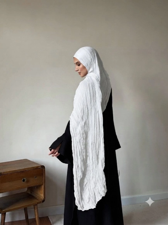 Pinterest Style 3 Metrlik Jadka Sharf – yoz uchun ideal hijob