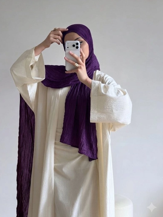 Pinterest Style 3 Metrlik Jadka Sharf – yoz uchun ideal hijob - 