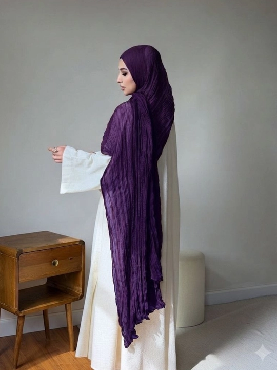 Pinterest Style 3 Metrlik Jadka Sharf – yoz uchun ideal hijob
