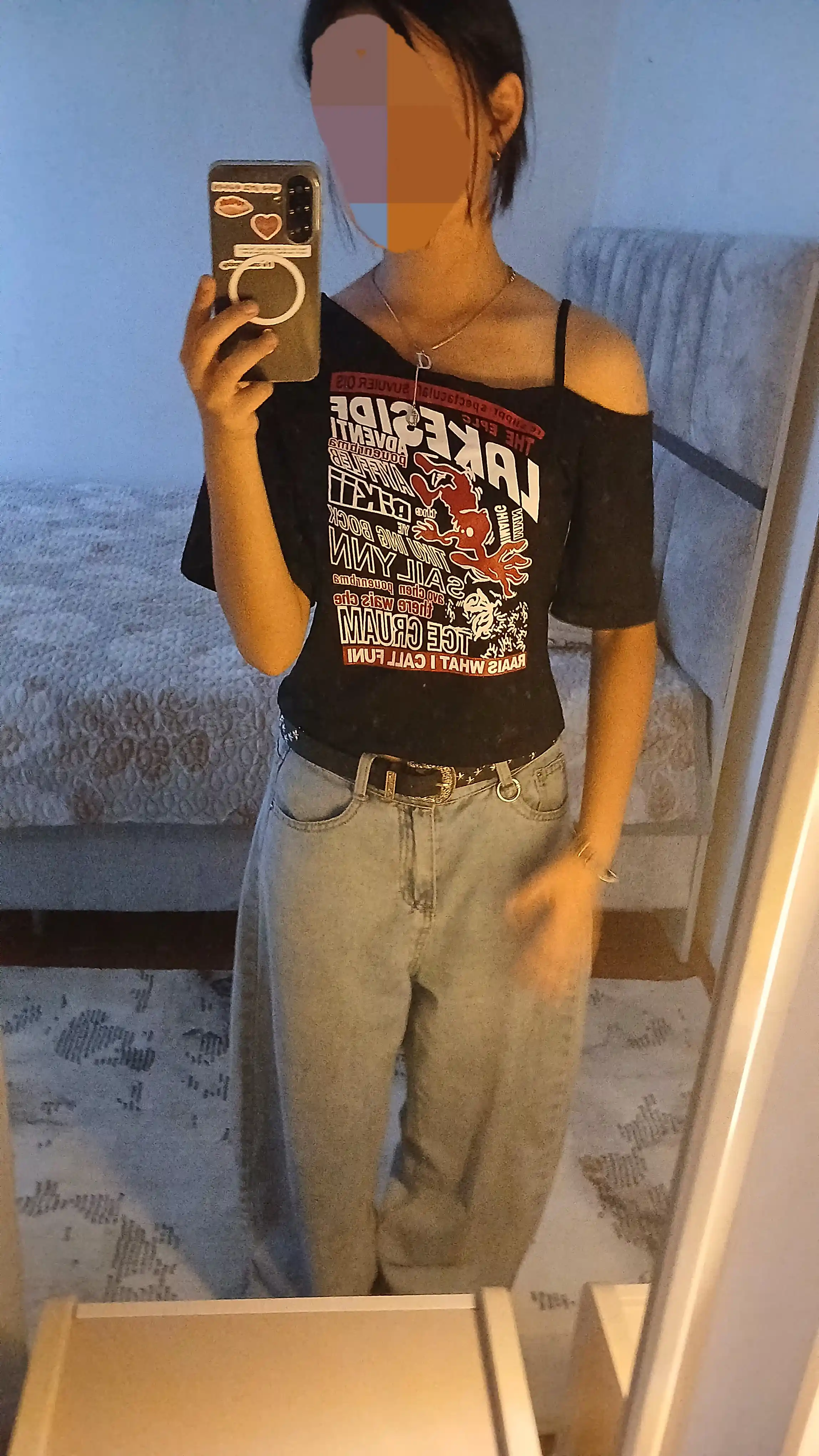 Y2K futbolkasi, ayollar uchun katta o‘lchamli futbolka