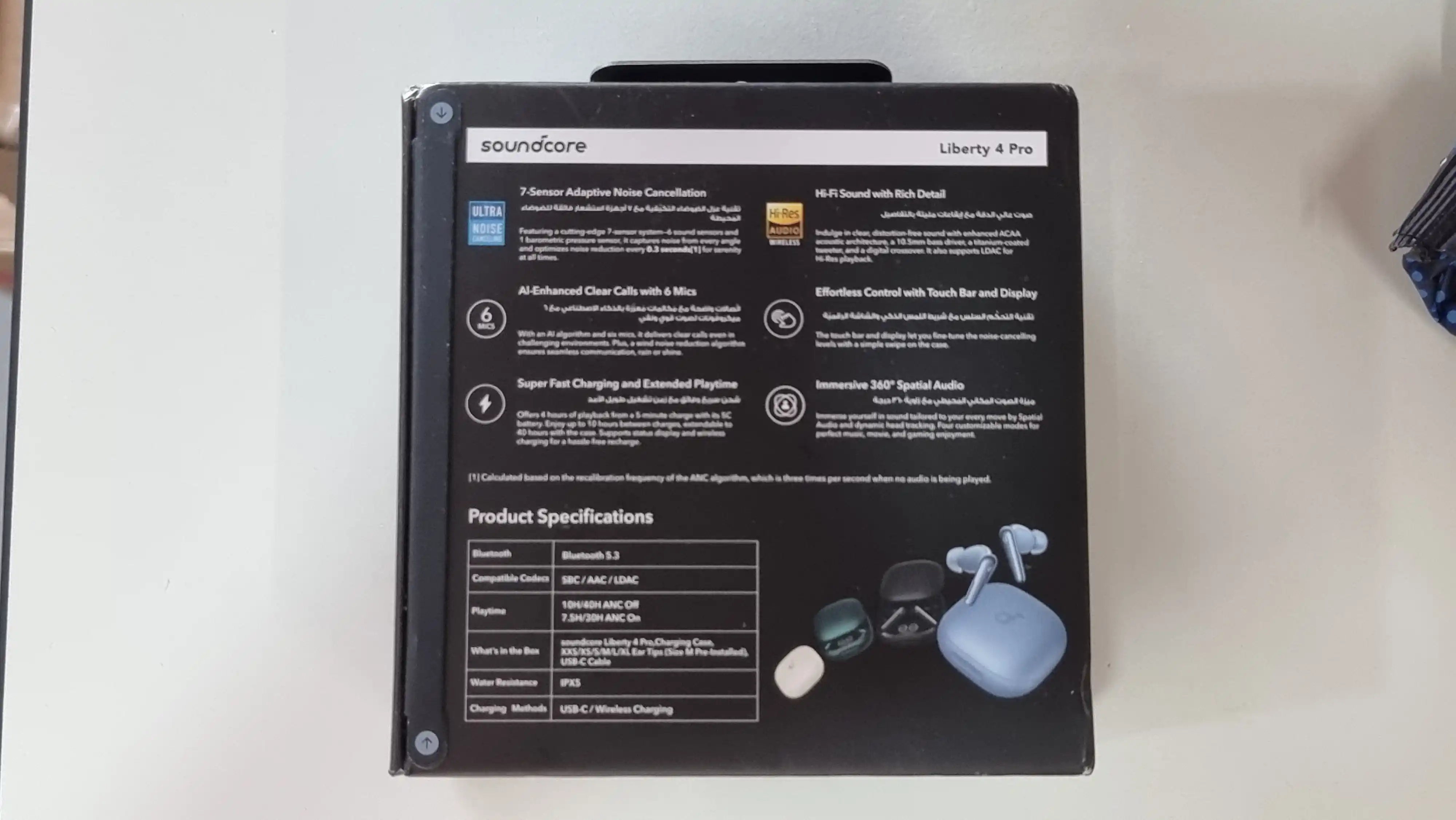 Anker Soundcore Liberty 4 Pro — TWS quloqchinlar, shovqin bostirish
