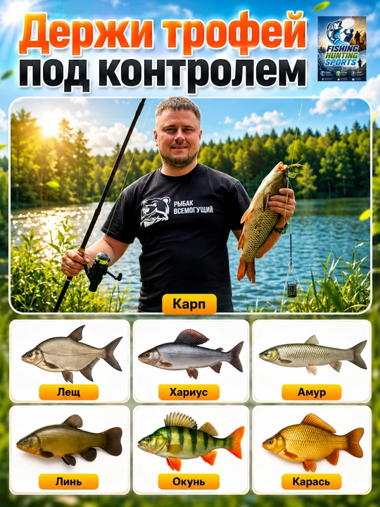 Удочка для рыбалки телескопическая без катушки