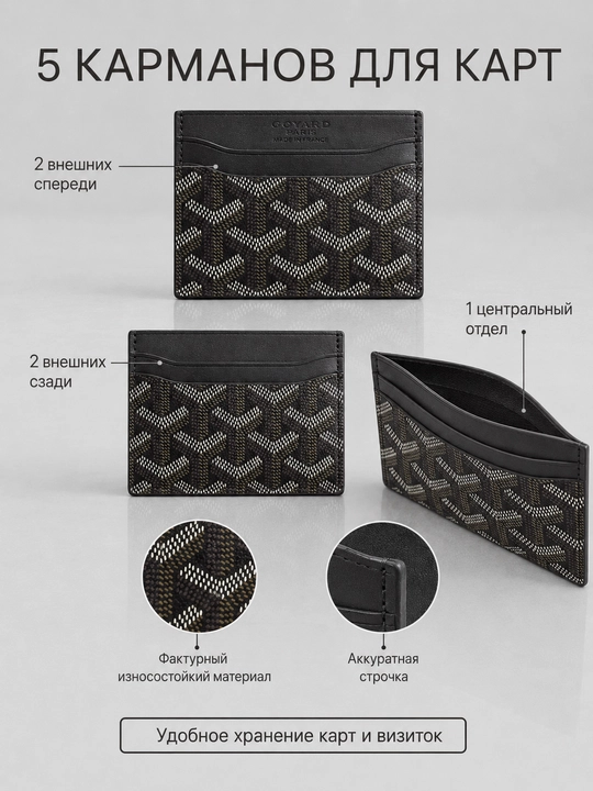 Slim kartxolder hamyon, karta va vizitka uchun ixcham saqlagich