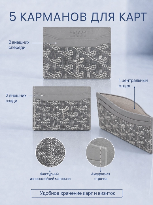 Slim kartxolder hamyon, karta va vizitka uchun ixcham saqlagich