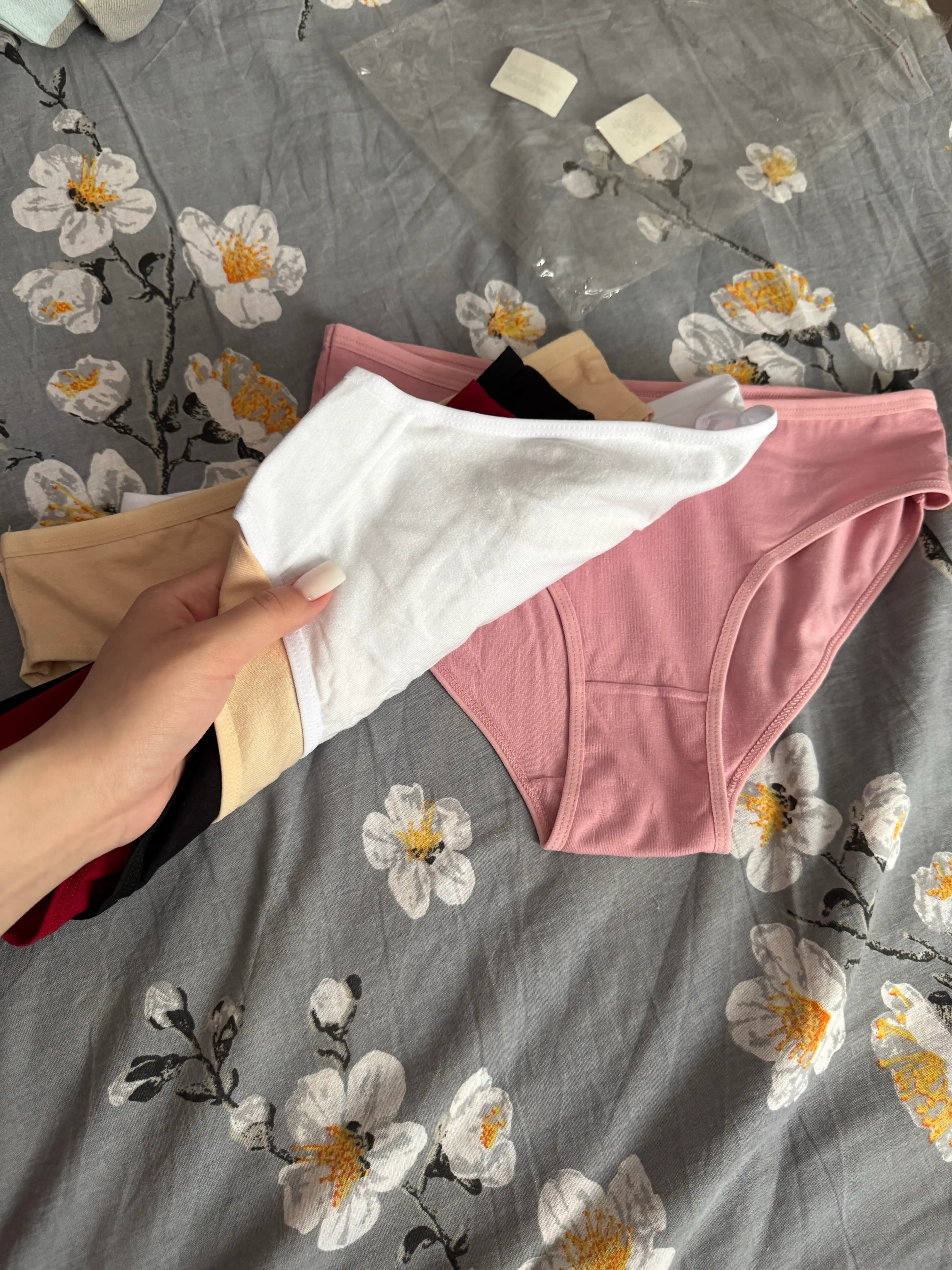 Ayollar uchun slip trusiklar paxta, 5 dona to’plam, ayollar ichki kiyimi, tursik ayollar