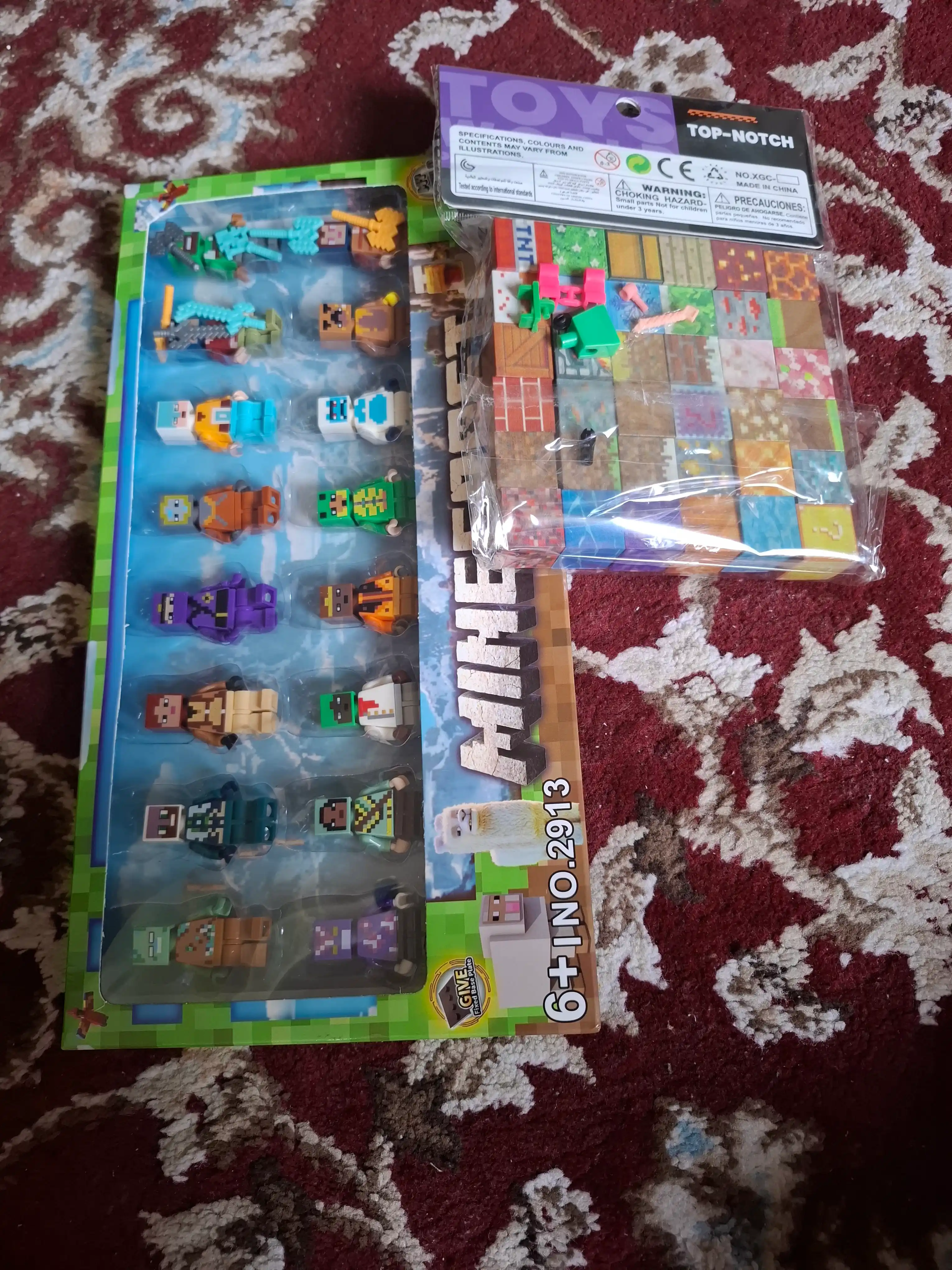 Minecraft figuralar to'plami 16 dona Maynkraft o'yinchoq lego mos aksesuar nabor