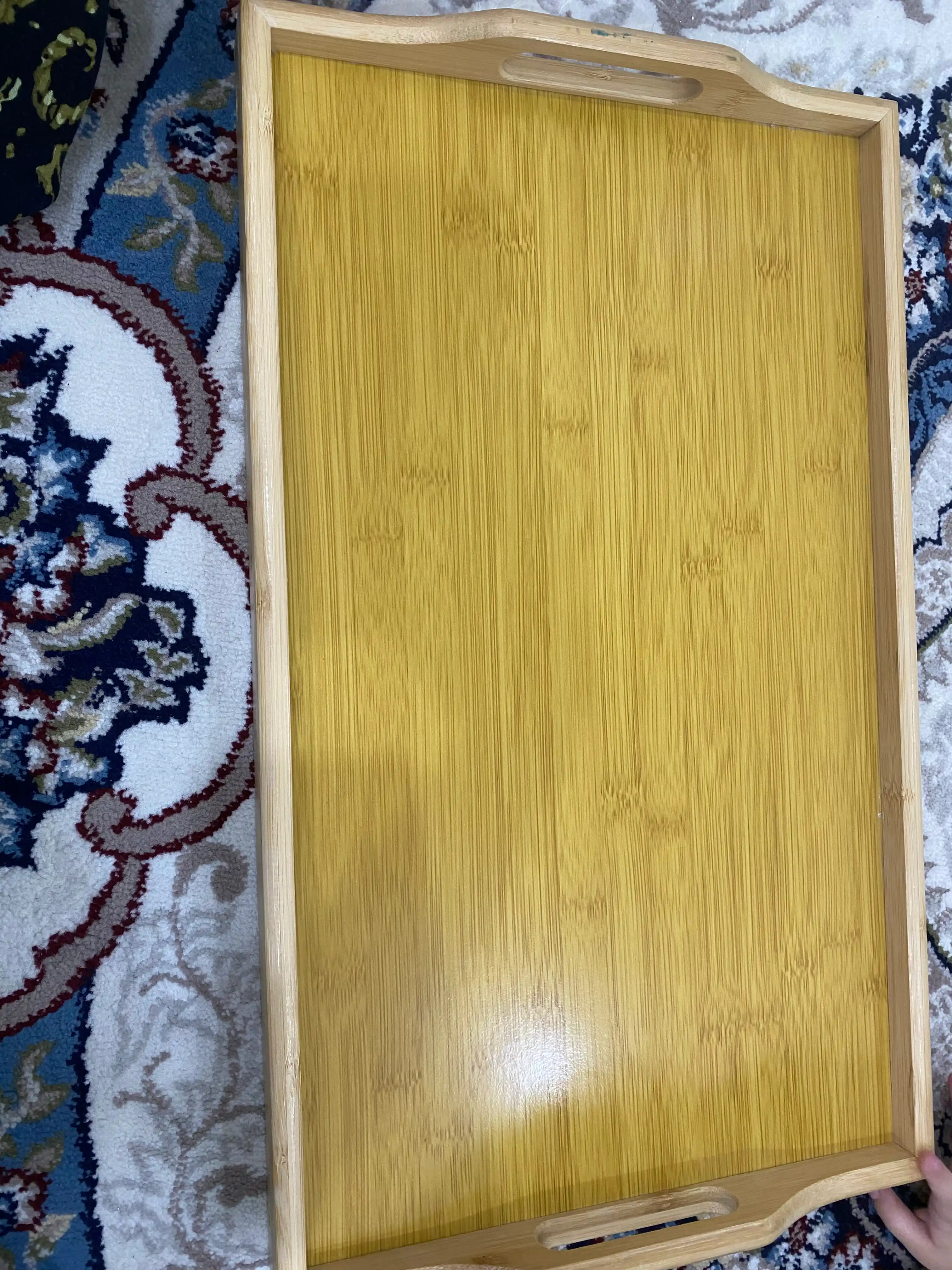 Столик для ноутбука складной 50×30 см, бамбуковый поднос для кровати
