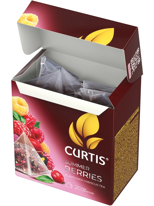 Чай в пакетиках травяной Curtis "Summer Berries", 20 пирамидок
