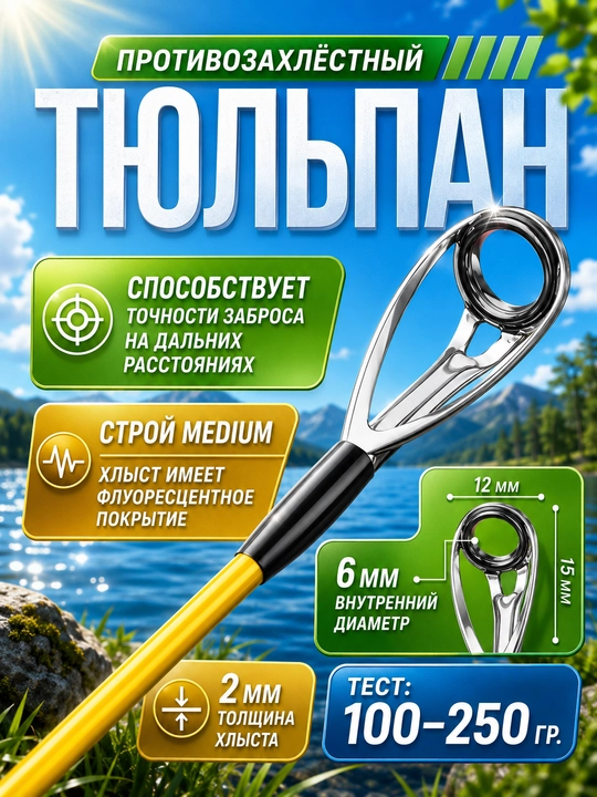 Спиннинг штекерный для рыбалки трехчастный TUOHAI 100-250 гр