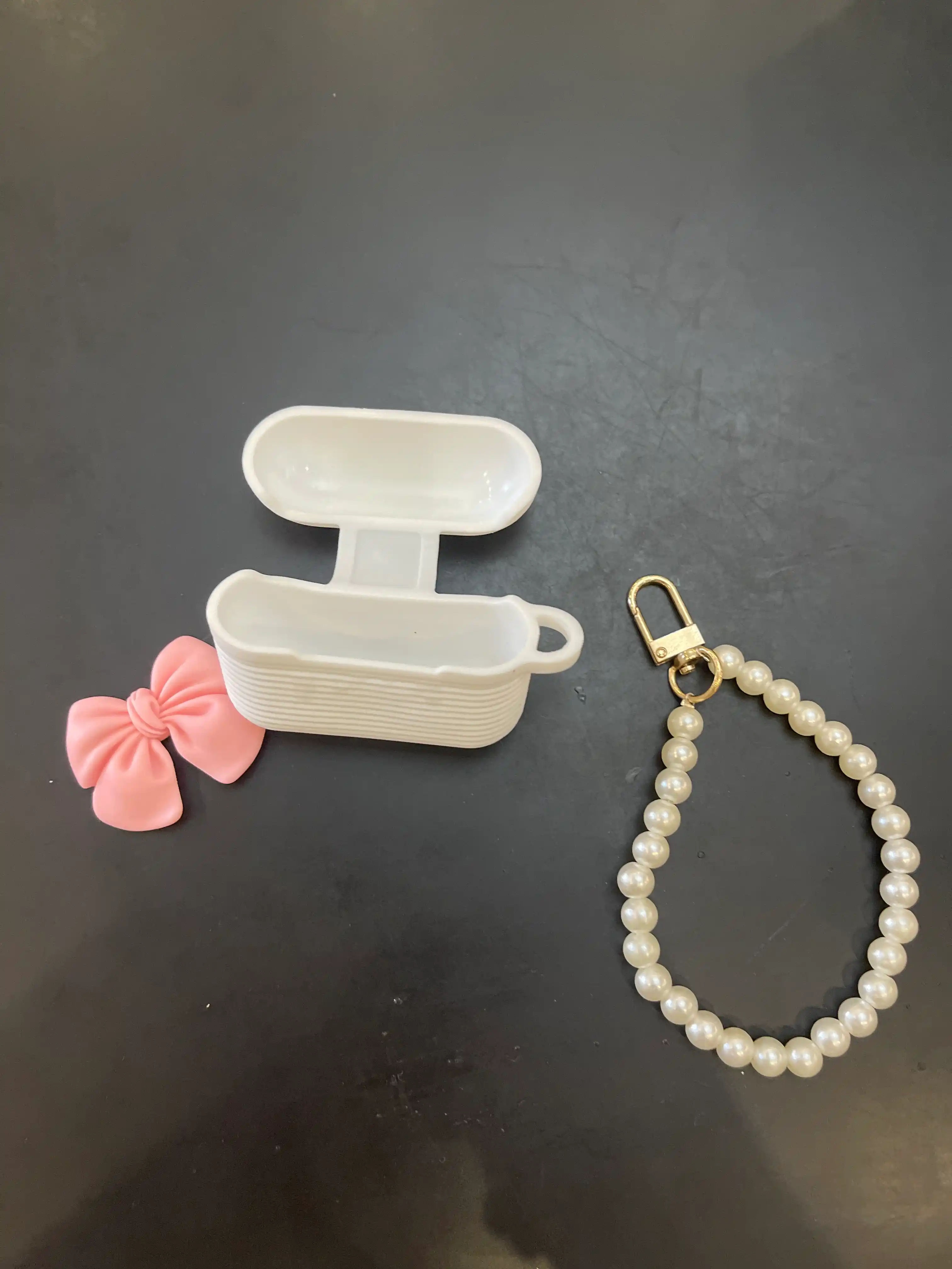 AirPods 1, 2 / Pro simsiz quloqchinlari uchun dekorativ bantli g‘ilof, 3, 4