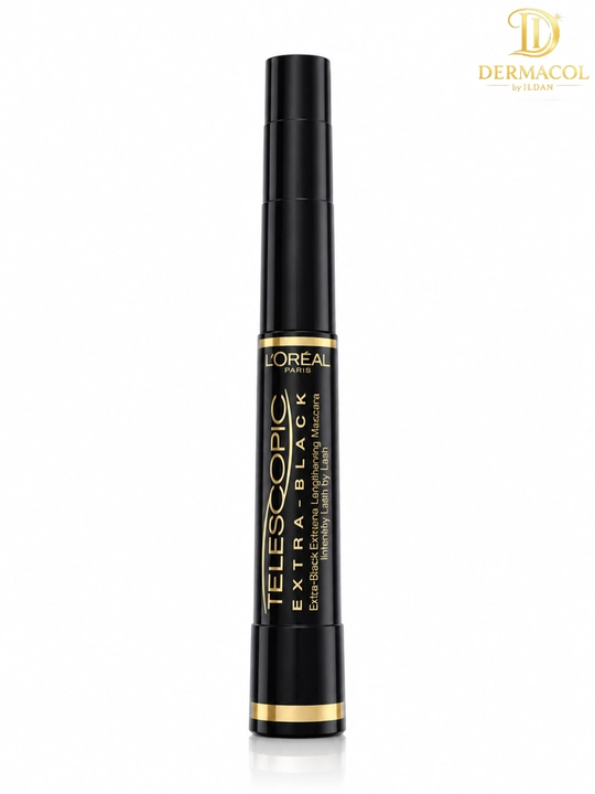 Тушь Telescopic Extra Black, с эффектом удлинения и выразительного объёма, насыщенный чёрный
