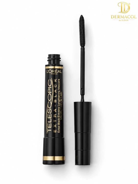 Тушь Telescopic Extra Black, с эффектом удлинения и выразительного объёма, насыщенный чёрный