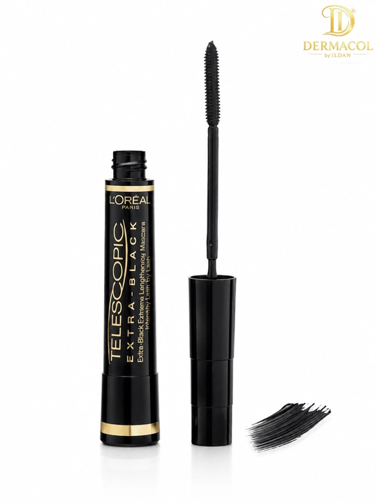 Тушь Telescopic Extra Black, с эффектом удлинения и выразительного объёма, насыщенный чёрный