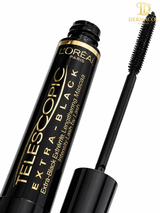 Тушь Telescopic Extra Black, с эффектом удлинения и выразительного объёма, насыщенный чёрный