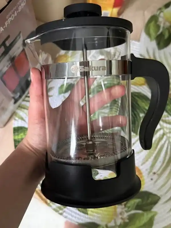 Choynak va grafin nabor 5 tasi 1 da, sovg'a uchun, gul bezakli, porshenli choynag 1000 ml