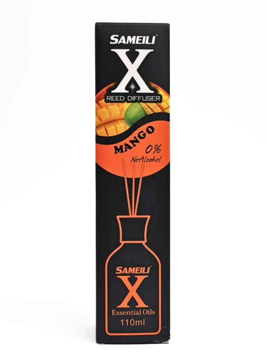 Sameili x Reed Diffuser aromadiffusor, 110 ml-uy va ofis uchun alkogolsiz atirlar