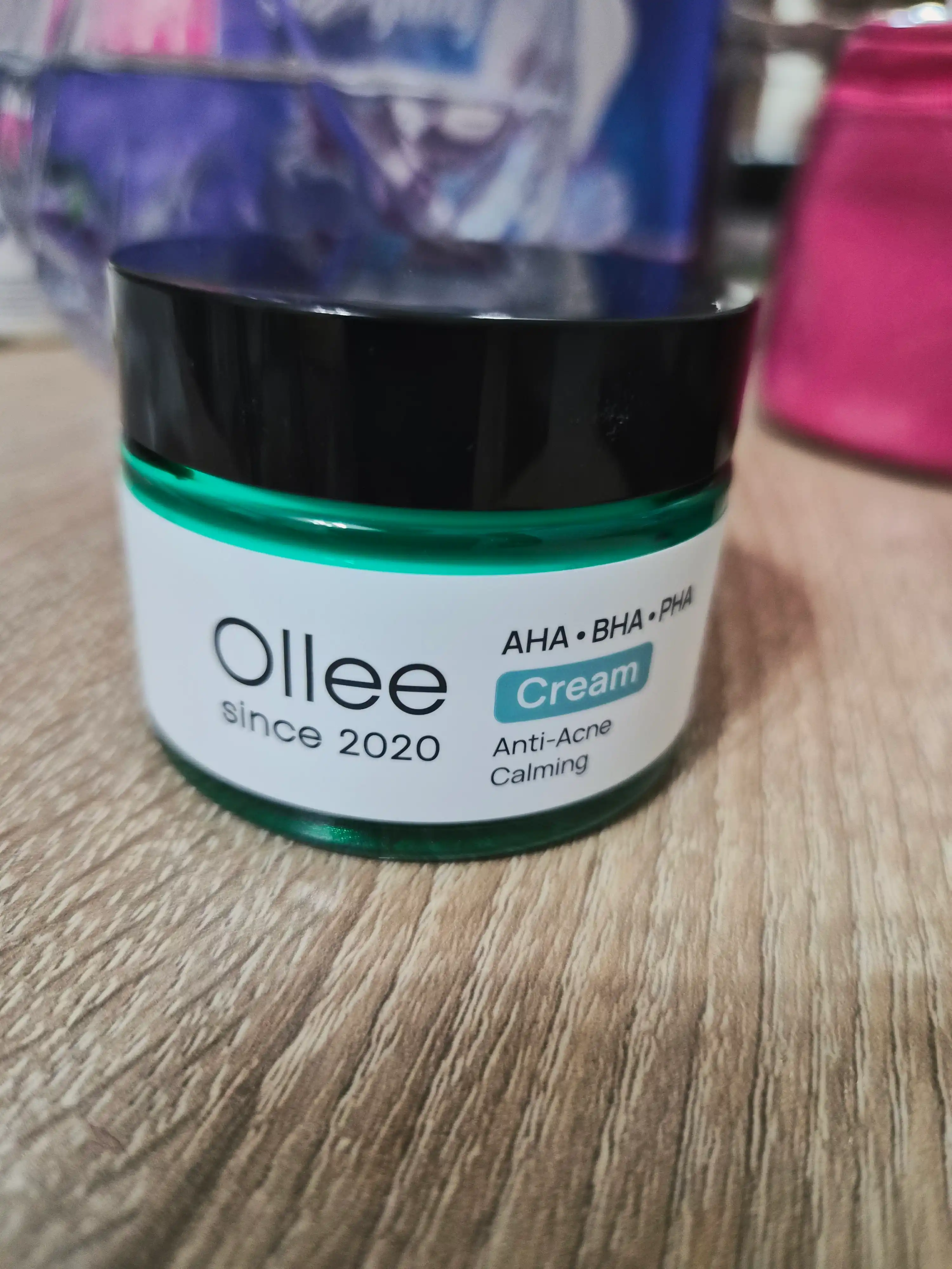 Крем для лица OLLEE от акне и высыпаний с кислотами AHA BHA PHA, 50 мл для проблемной кожи