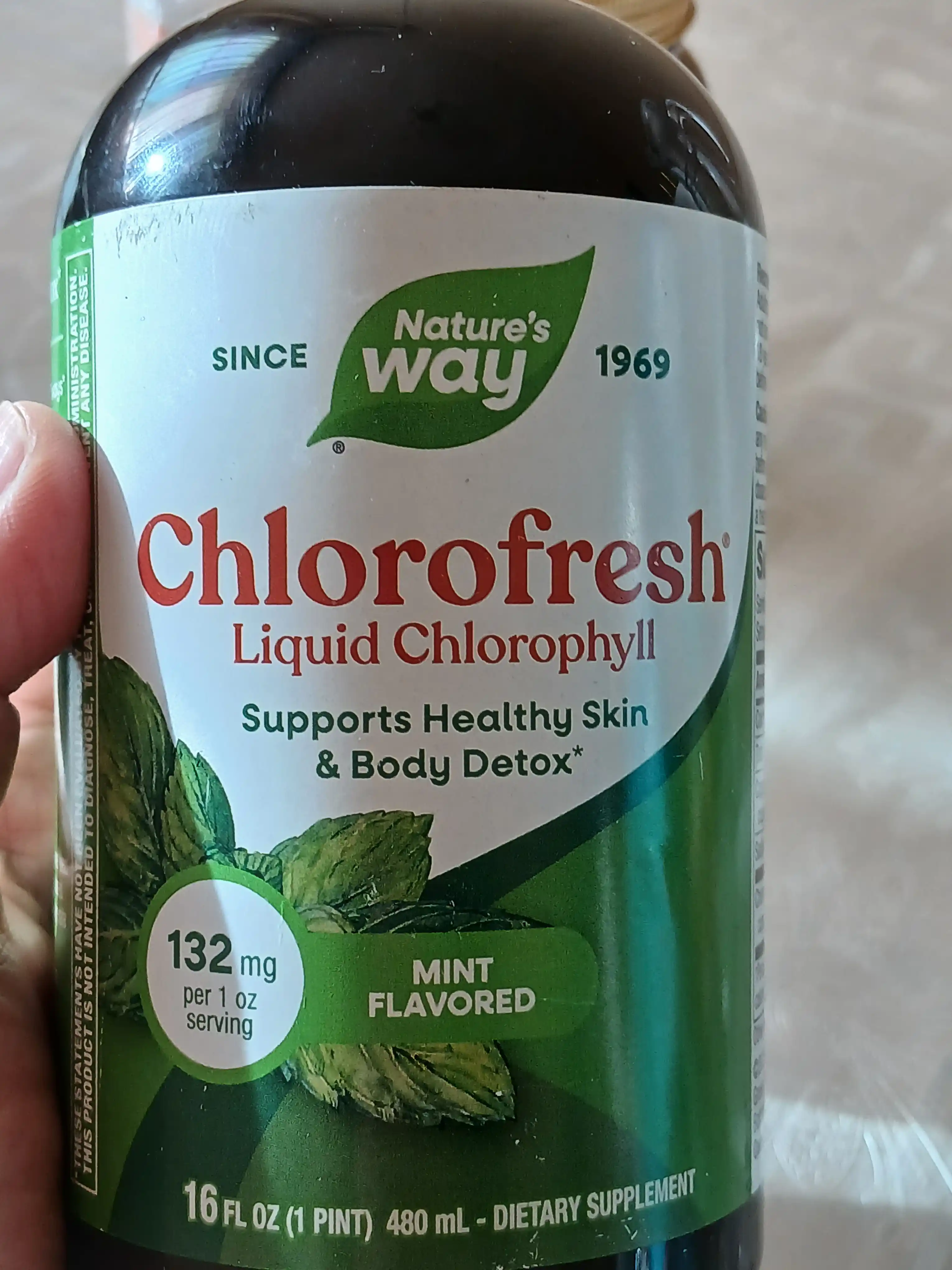 Хлорофилл жидкий, Nature's Way, Хлорофреш, для похудения, 480 мл