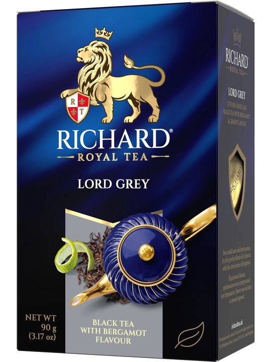Qora choy bargli Richard "Lord Grey", 90 g