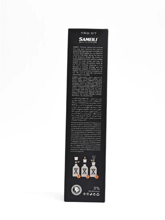 Sameili x Reed Diffuser aromadiffusor 110 ml-uy va ofis uchun alkogolsiz atirlar