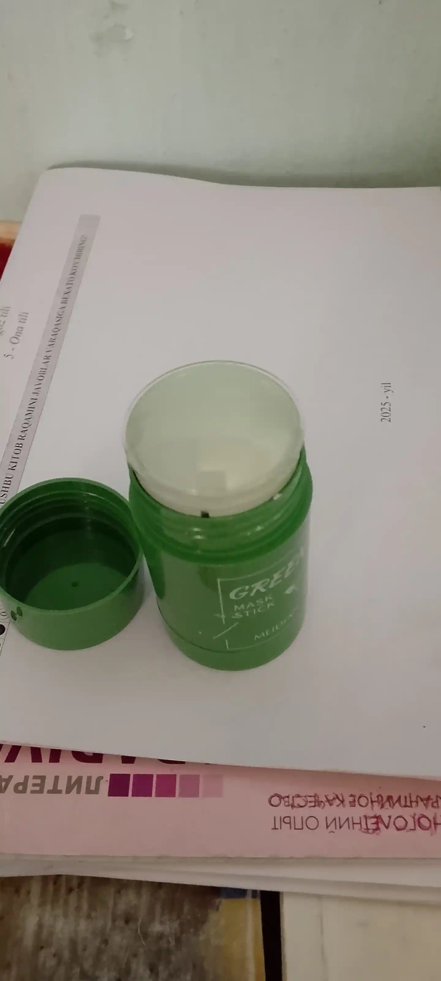 Глиняная маска стик для лица Green Mask Stick, от черных точек и прыщей акне