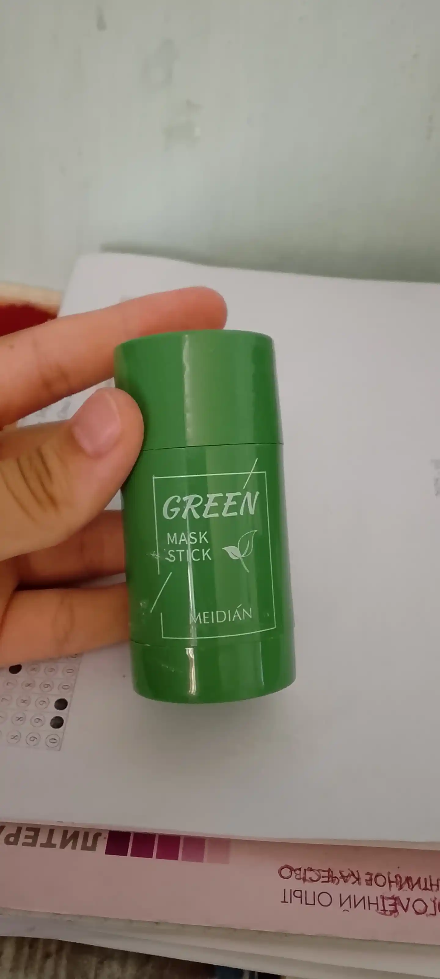 Глиняная маска стик для лица Green Mask Stick, от черных точек и прыщей акне