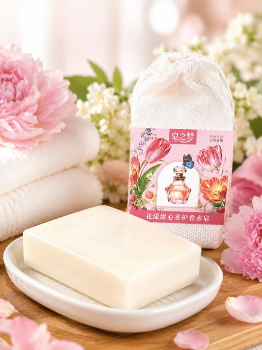 Atirli sovun, xushbo‘y qattiq sovun, 250 g, yoqimli hidli va quyuq ko‘pik hosil qiluvchi
