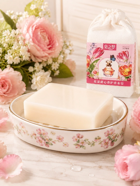 Atirli sovun, xushbo‘y qattiq sovun, 250 g, yoqimli hidli va quyuq ko‘pik hosil qiluvchi
