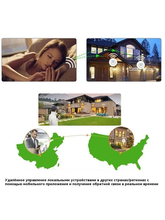 Умное Wi-Fi реле Smart Switch Module, 16А, 2.4GHz, 41×41×20 мм