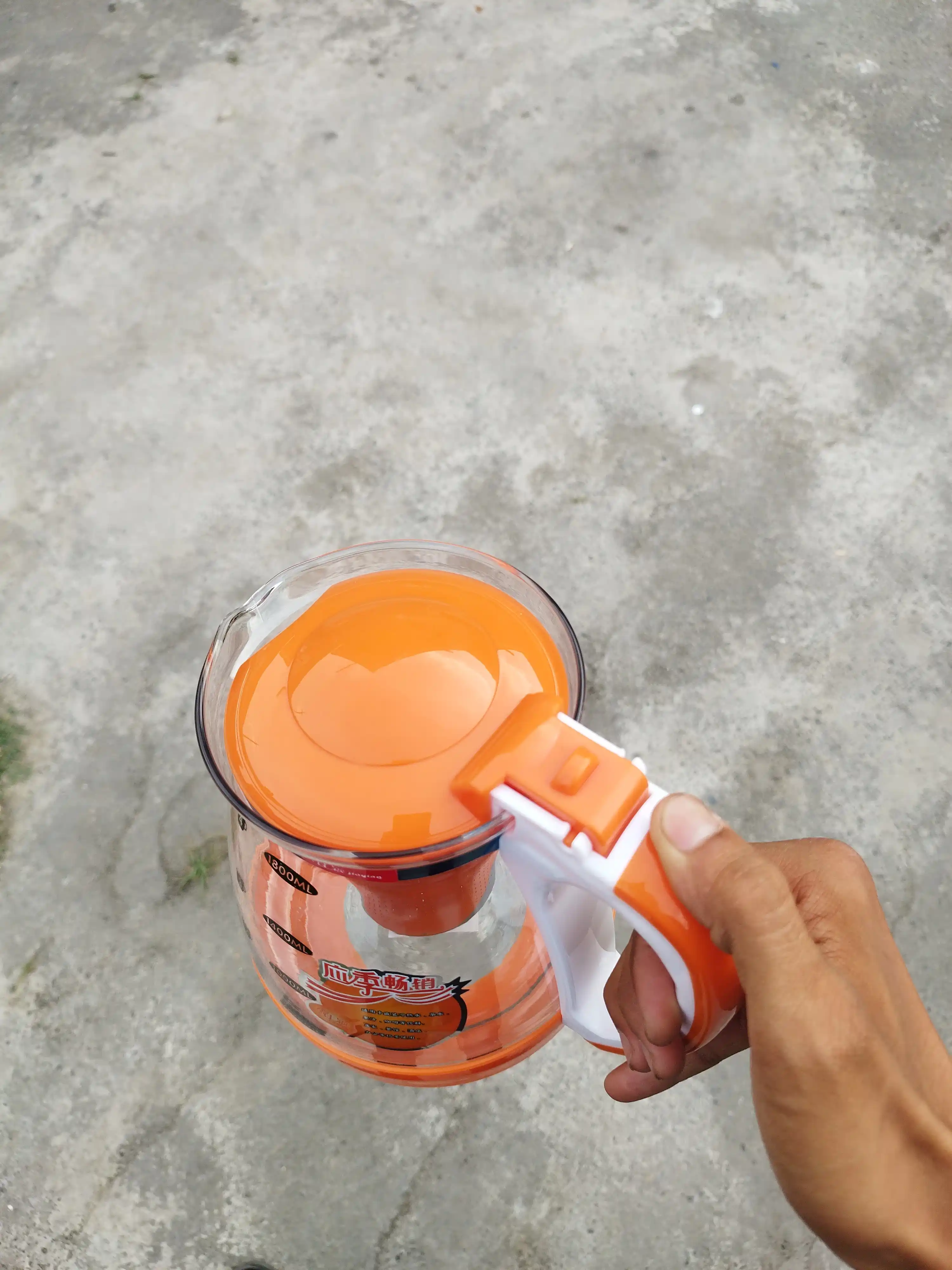 Filtrli shisha choynak 1800 ml, qopqoqli damlash choynagi, choy va o‘simlik damlash uchun