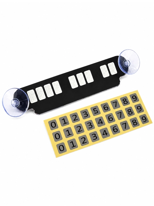 Avtomobil uchun telefon raqamli parking avtotashrifnomasi