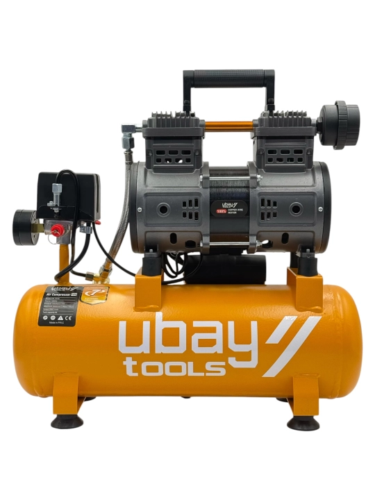Yog'siz havo kompressori Ubay UB-AC9L (9 l, 1300 Vt, 8 bar, 110 l/min) - 
