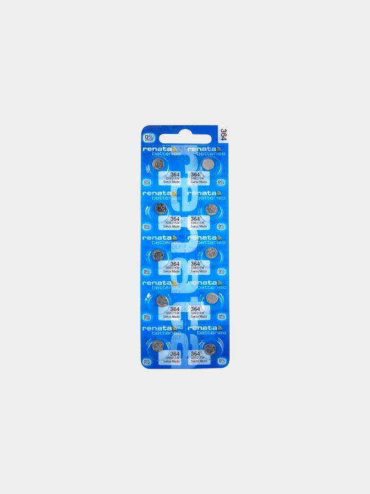 Qo‘l soatlari uchun batareya 1.55V hajmi SR621SW Renata 364 modeli, sig‘imi 19-20 mAh 1 dona