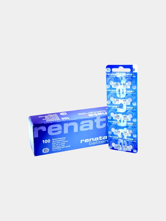 Qo‘l soatlari uchun batareya 1.55V hajmi SR621SW Renata 364 modeli, sig‘imi 19-20 mAh 1 dona