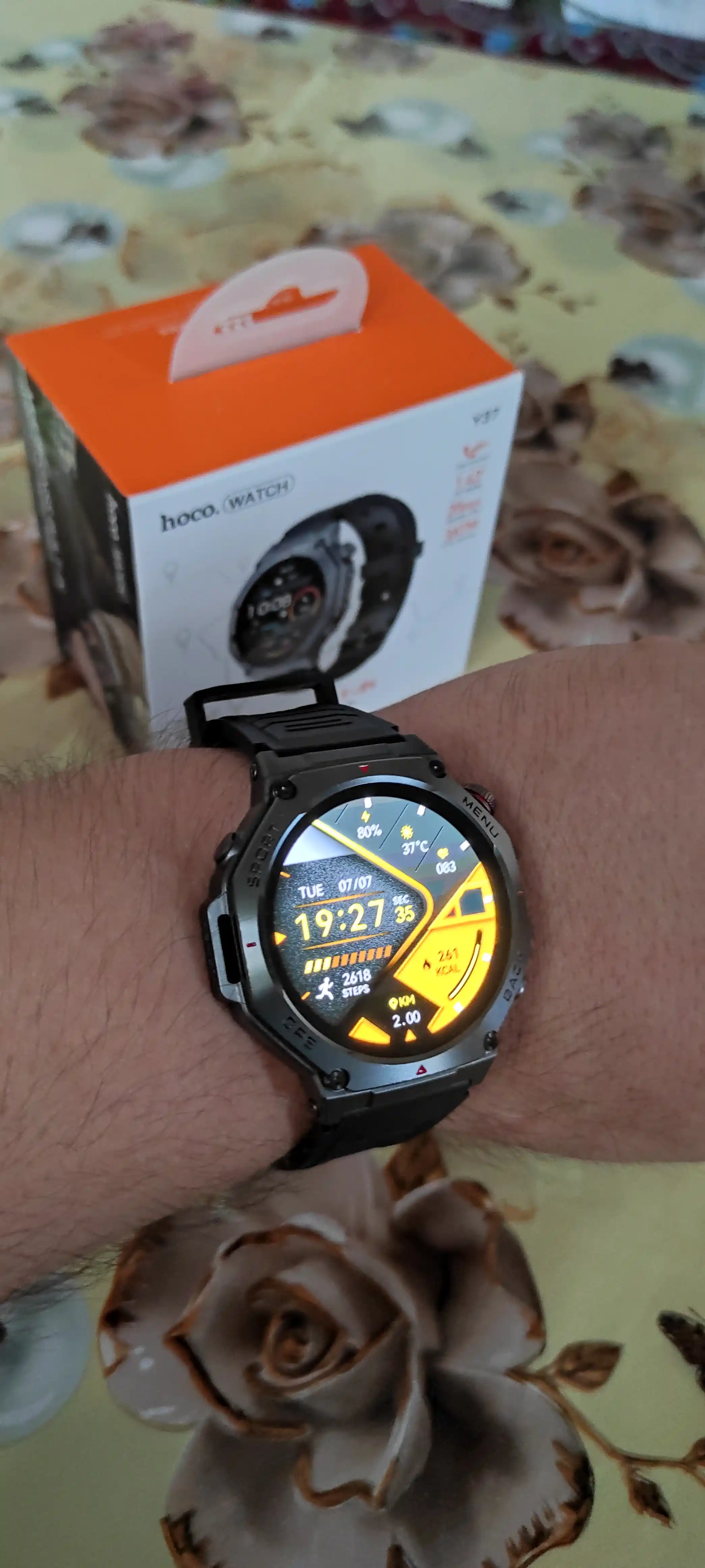 HOCO Y37 Aqlli Soat – Bluetooth, Sensorli Ekran, Sport va Fitness uchun