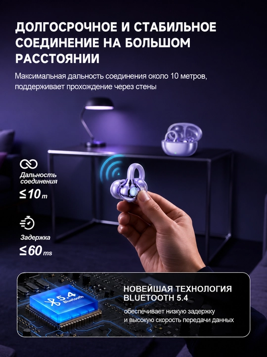 AI-наушники-переводчики Bluetooth, 100+ языков, перевод в реальном времени