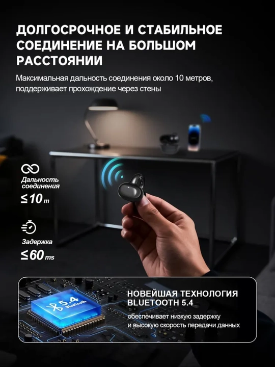 AI-наушники-переводчики Bluetooth, 100+ языков, перевод в реальном времени
