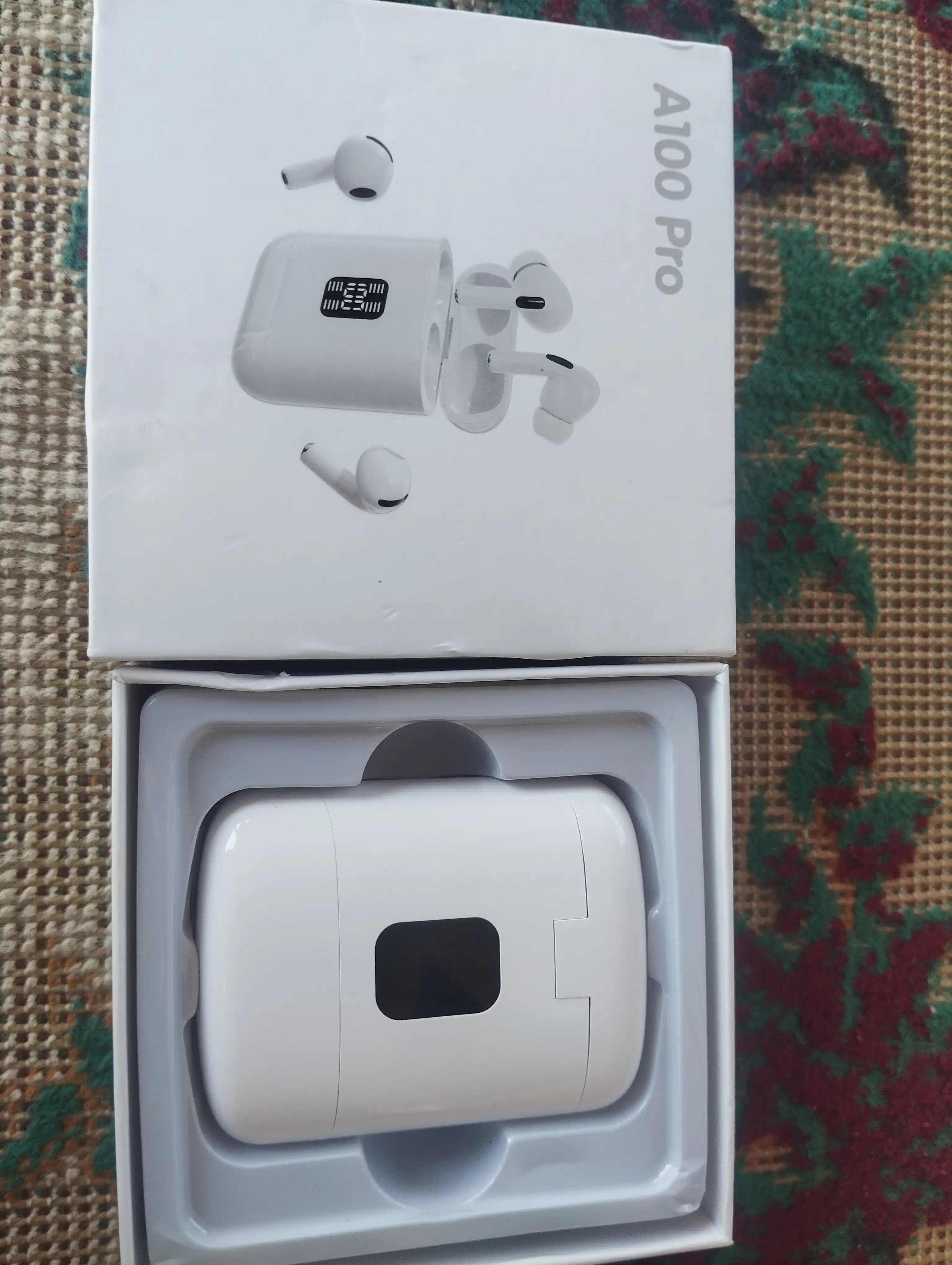 Simsiz quloqchinlar TWS A100 Pro 2 in 1 vakuum qistirmalar va g‘ilof