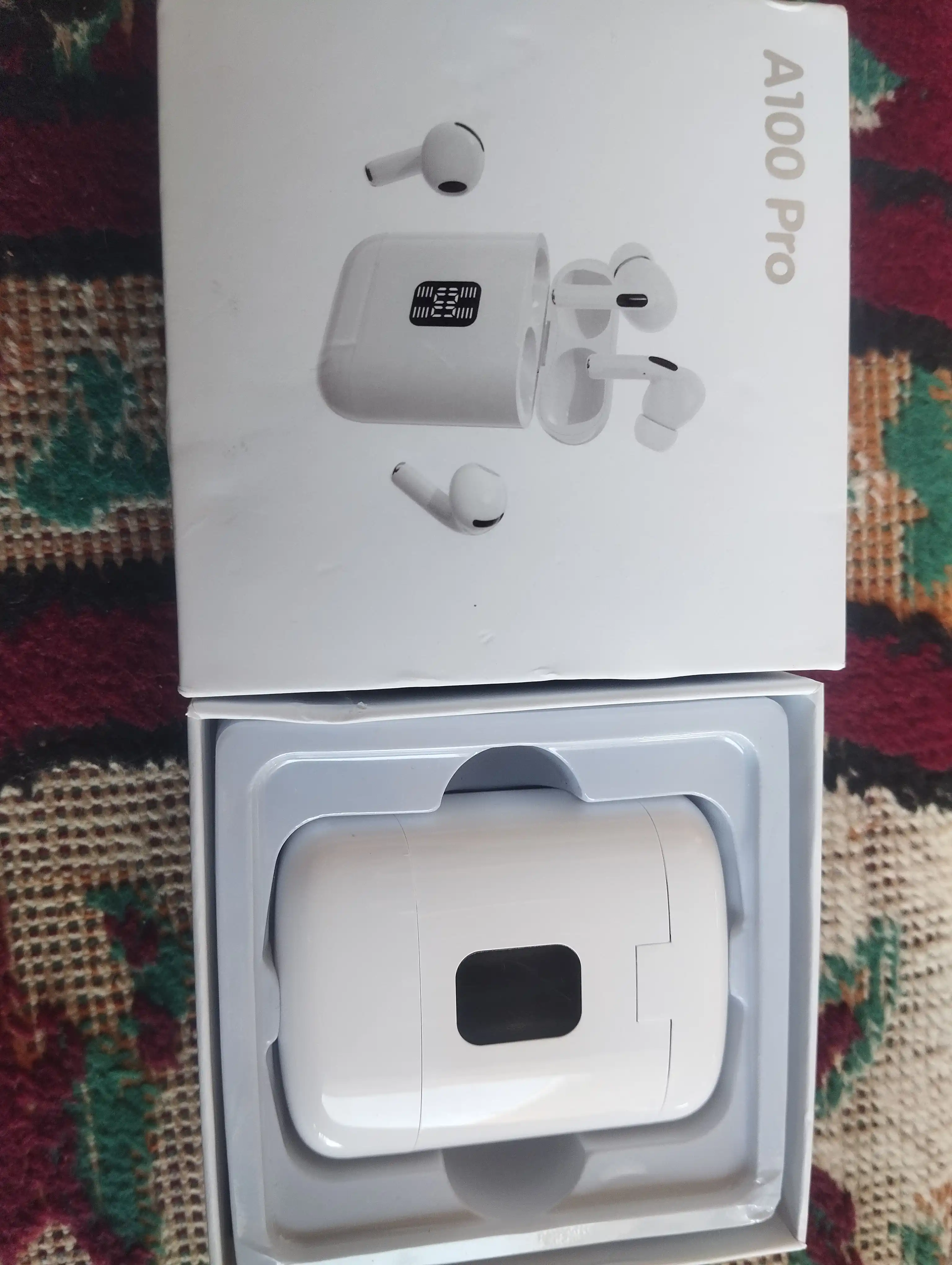 Simsiz quloqchinlar TWS A100 Pro 2 in 1 vakuum qistirmalar va g‘ilof