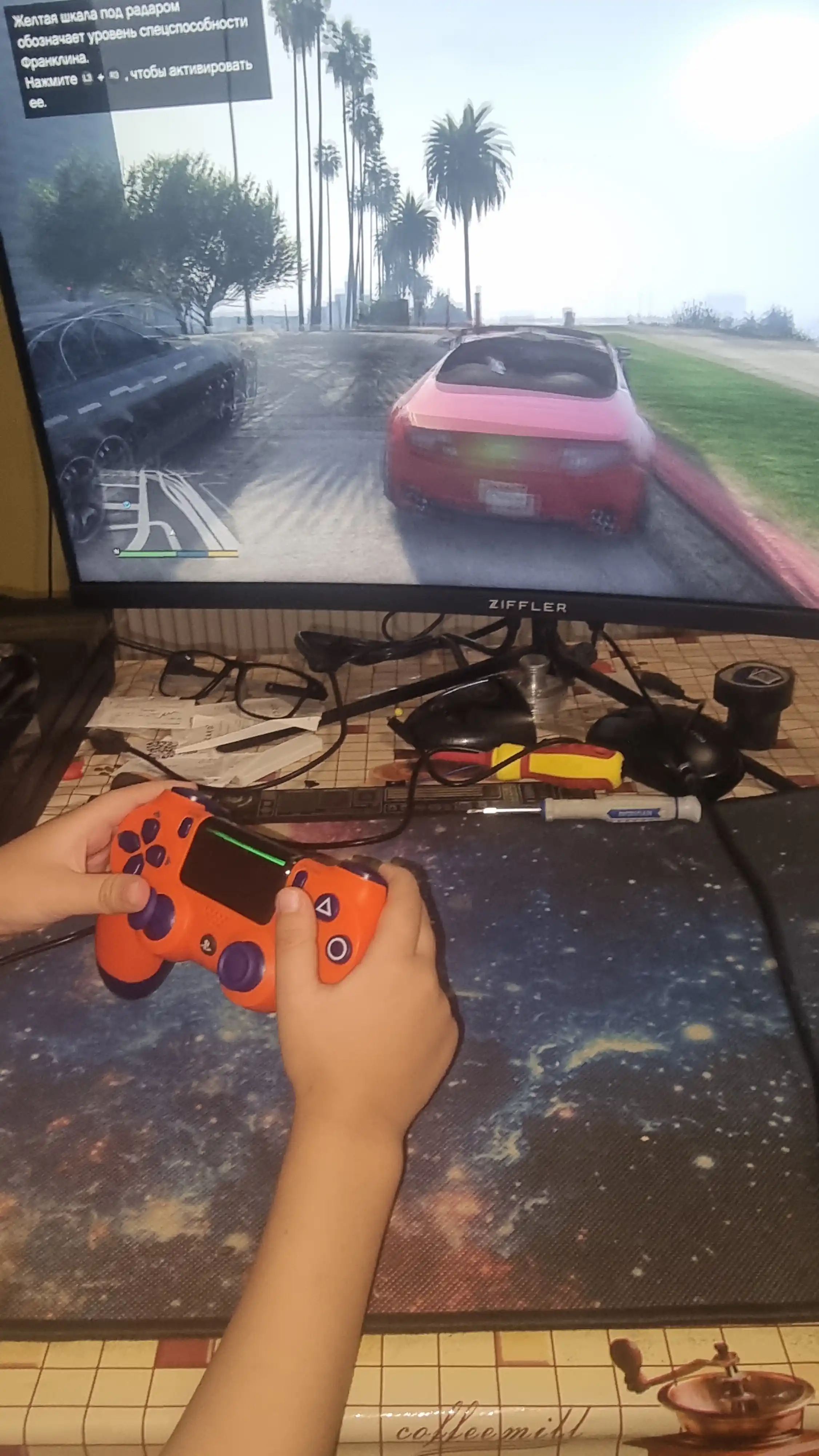 Joystik PS4, Bluetooth, simsiz geympad komyuter va smartfonlar uchun kontroller