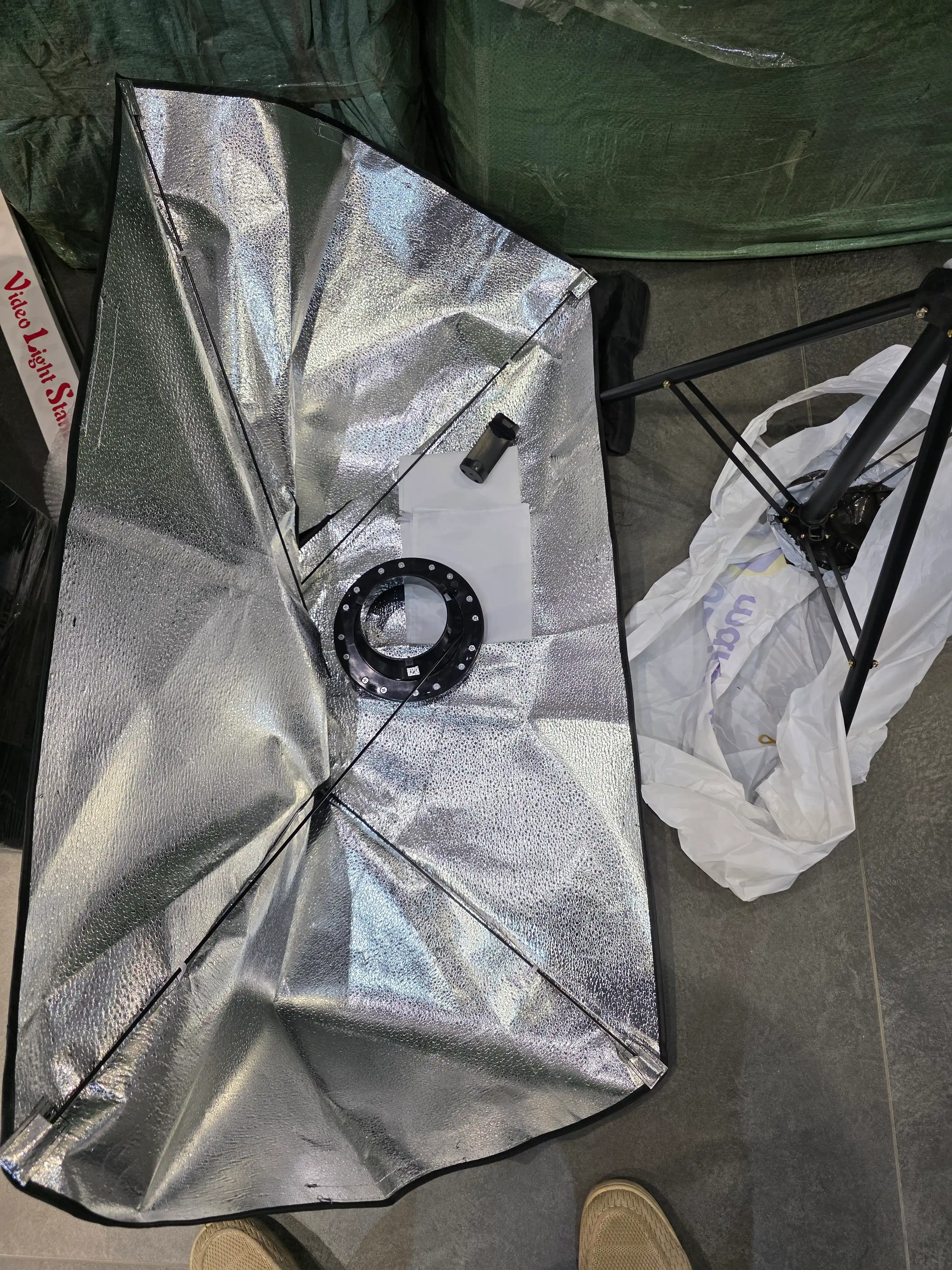 Foto va video suratga olish uchun to‘plam, foto soyabon, RGB, shtativ
