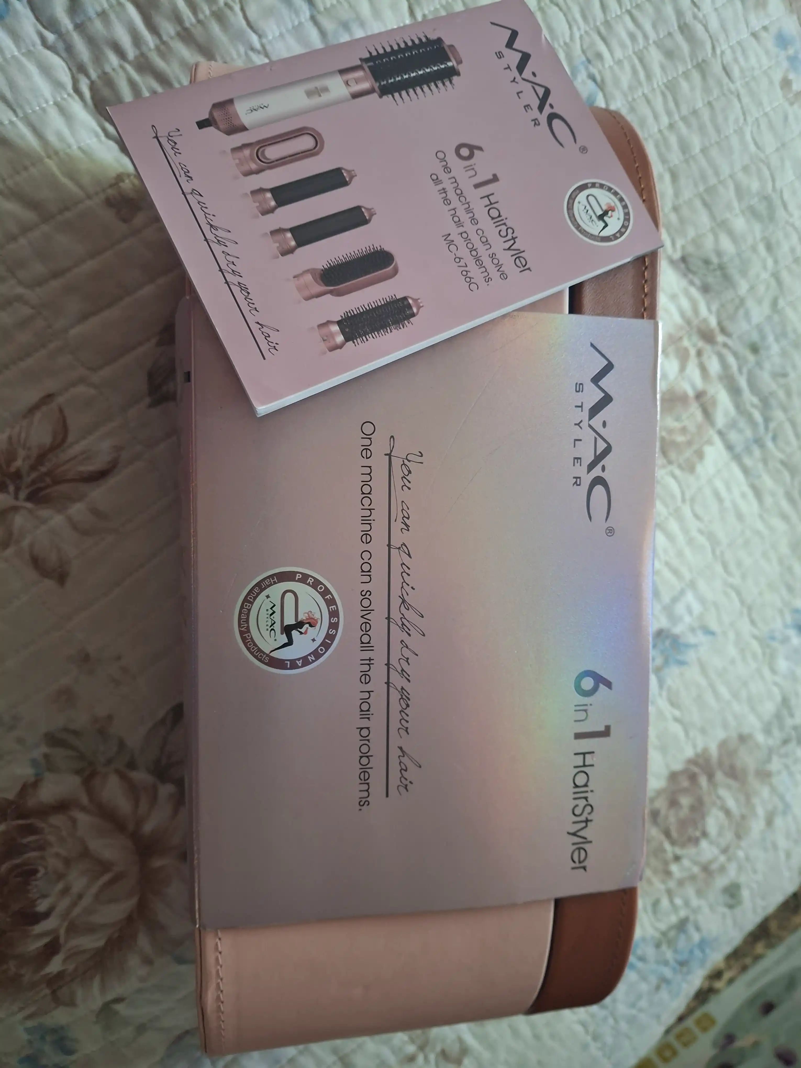 Soch uchun professional Mac Stayler MC-6766 fen-stayleri, 6 ta 1 da soch turmagi va ployka
