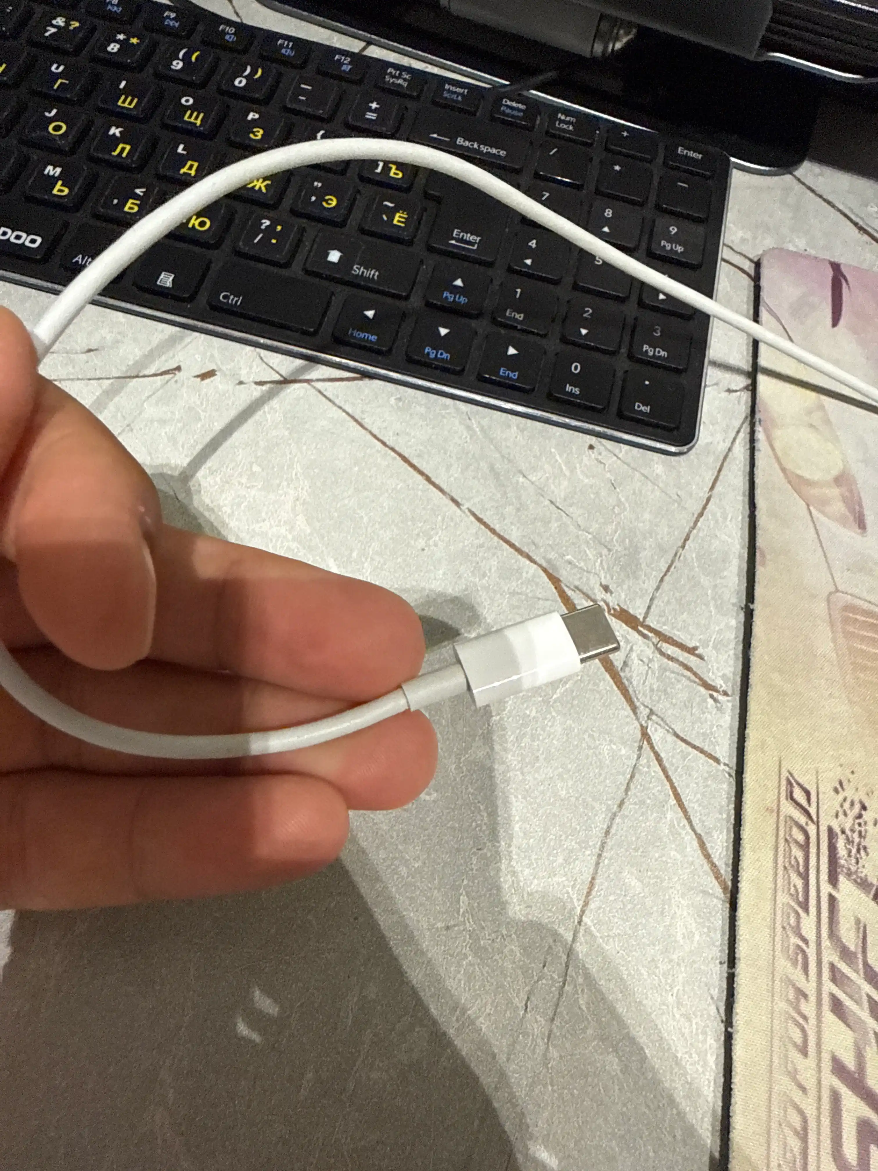 Кабель Type-C и Lightning 6A, кабель для зарядки iPhone, передачи данных