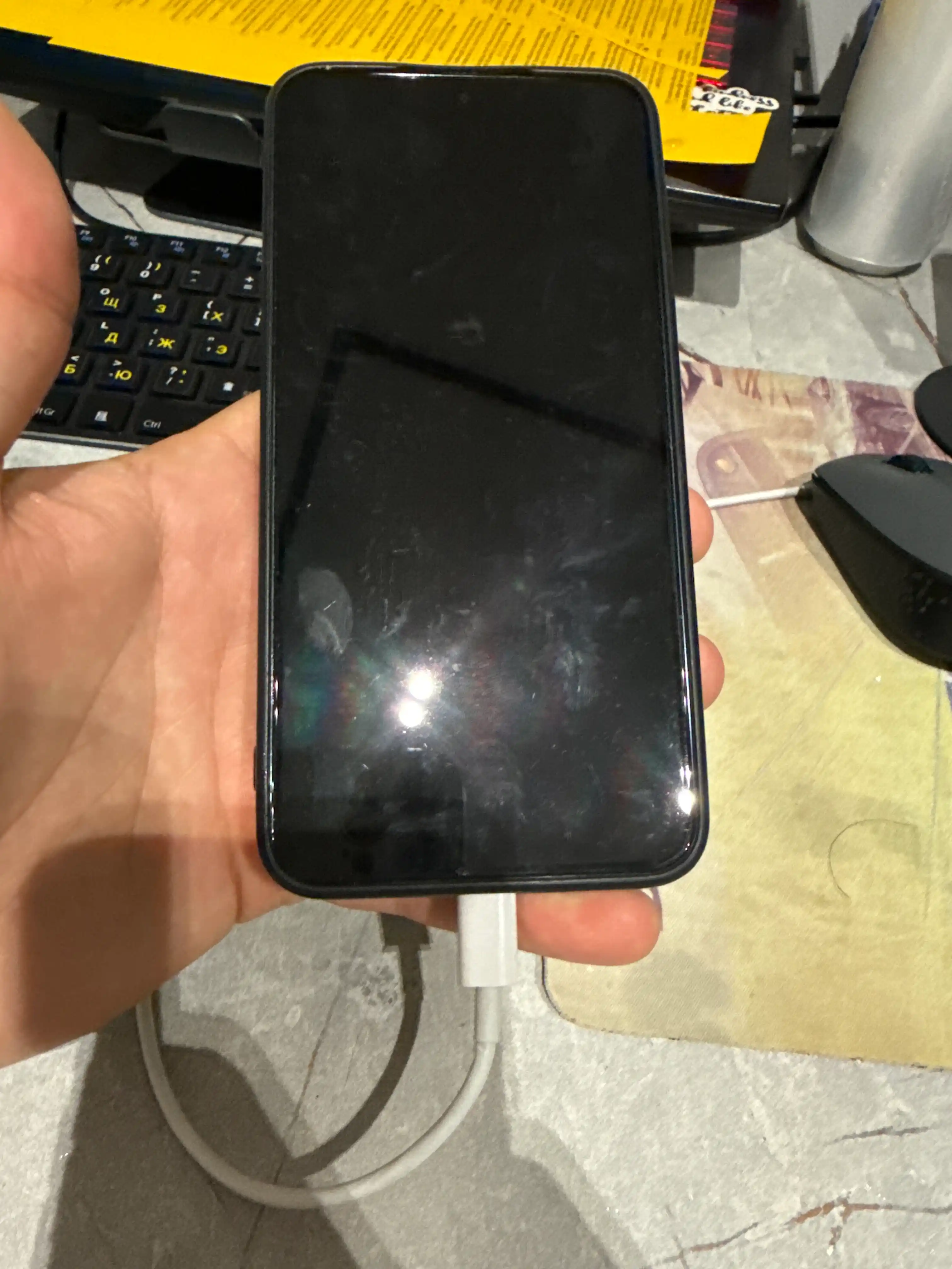 Кабель Type-C и Lightning 6A, кабель для зарядки iPhone, передачи данных