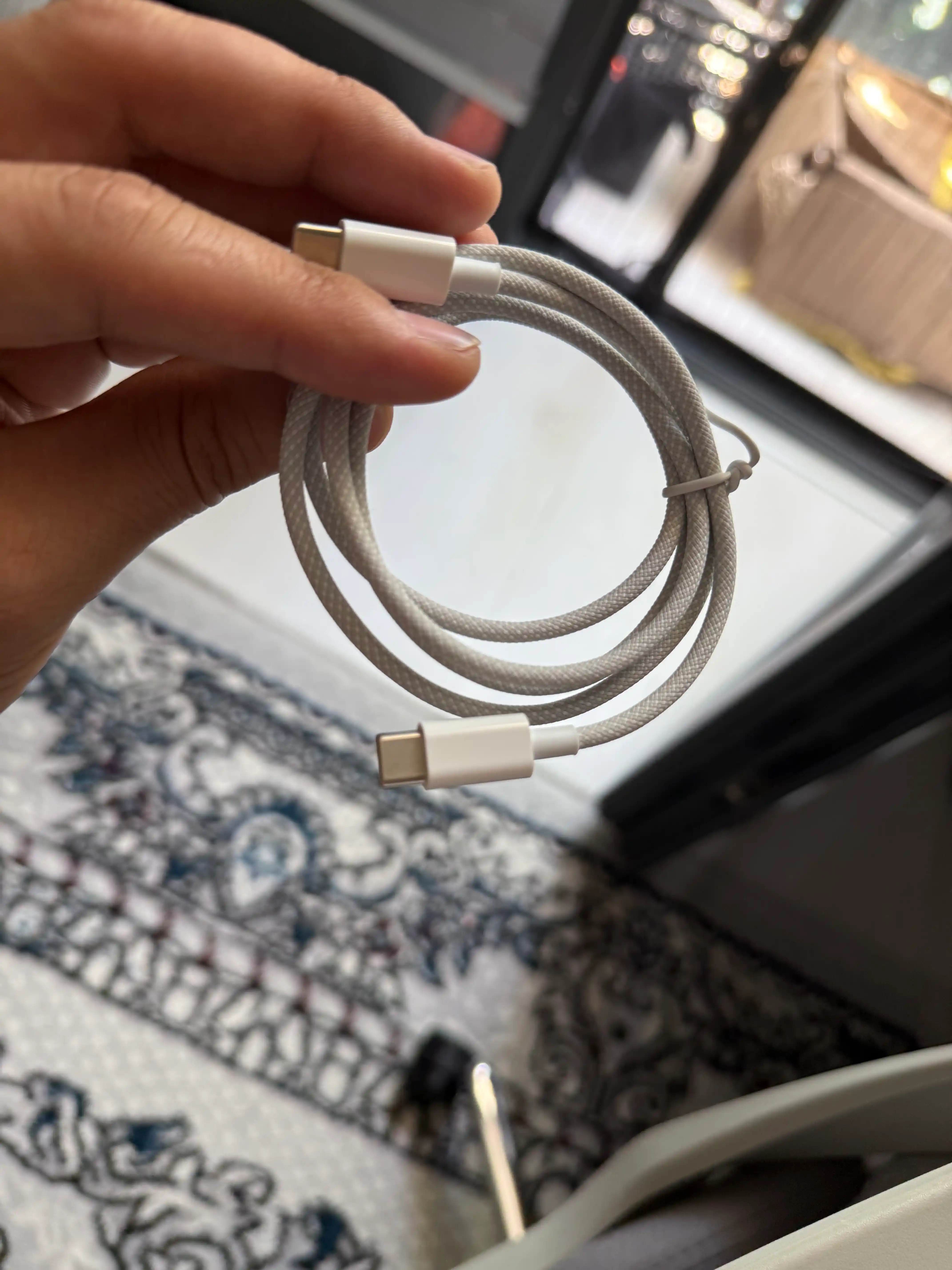 Кабель Type-C и Lightning 6A, кабель для зарядки iPhone, передачи данных
