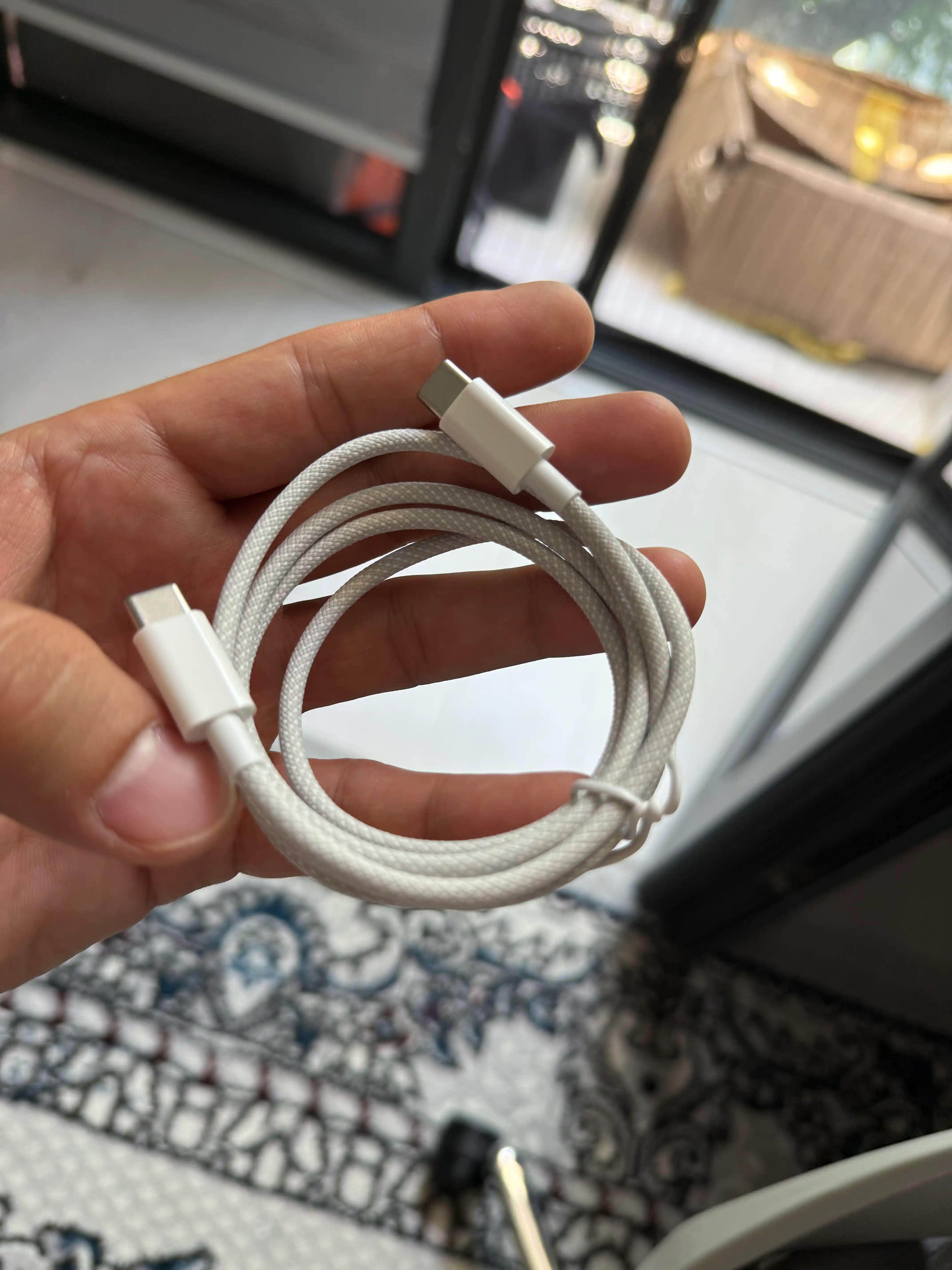 Кабель Type-C и Lightning 6A, кабель для зарядки iPhone, передачи данных